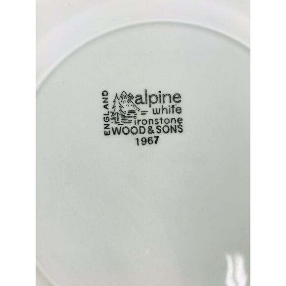 Wood & Sons Ironstone Fathers Confederation Canada Flow Brown Centennial Plate - Picture 8 of 10